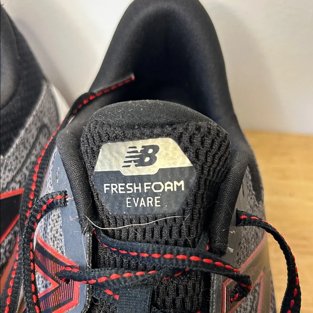 New Balance Black and Red Fresh Foam Evare Sneakers